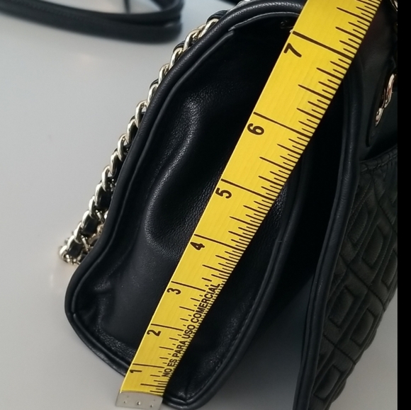 Tory Burch Medium Black Leather Fleming Convertible Shoulder / Crossbody Bag - Picture 15 of 16